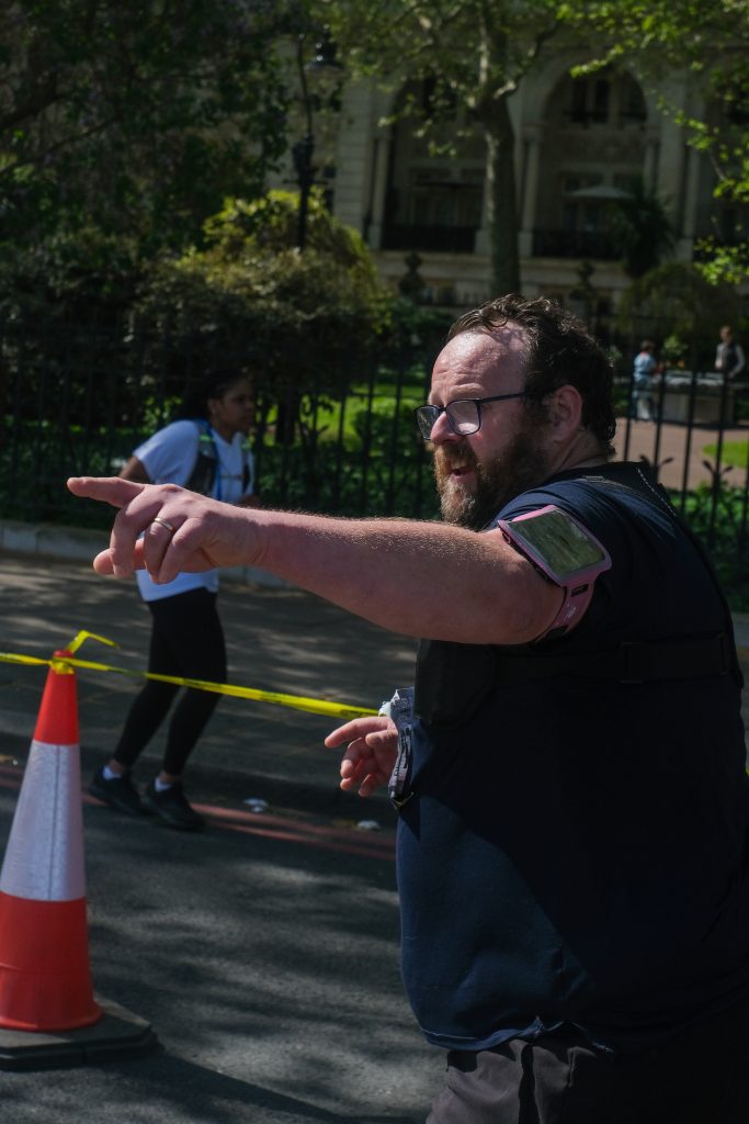 Lifelites fundraiser Richard Hill running the London Landmarks Half Marathon 2026.
